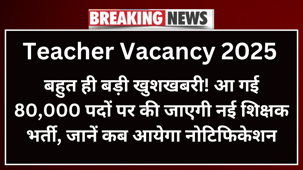 Teacher Vacancy 2025